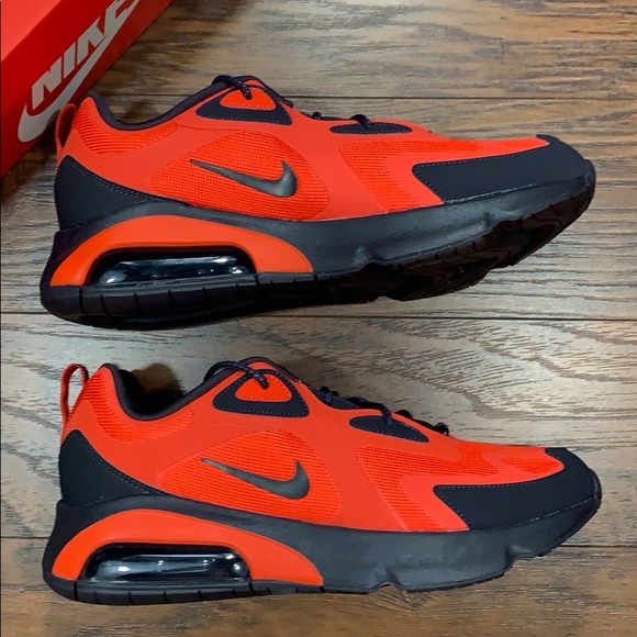 NIKE AIR MAX 200 Habanero Red/Oil Grey - Picture 14 of 16